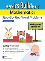 Basics Builders Mathematics Step-By-Step Word Problems For Kindergarten / Preschool First Year (K1)  (Singapore Math) (Joseph D. Lee) International Edition