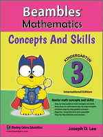 Beambles Mathematics Concepts And Skills For Kindergarten / Preschool Book 3 (Singapore Math) (Joseph D. Lee) International Edition